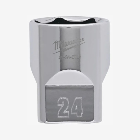 Головка хромированная метрическая 1/2'' MILWAUKEE, 24мм