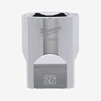 Головка хромированная метрическая 1/2'' MILWAUKEE, 26мм