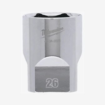 Головка хромована метрична 1/2'' MILWAUKEE, 26мм