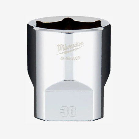 Головка хромированная метрическая 1/2'' MILWAUKEE, 30мм