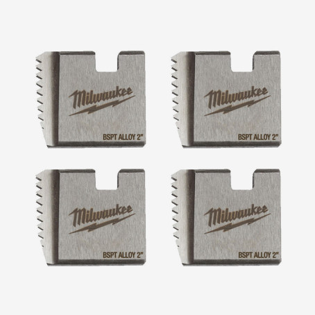 Плашки для нарізання різблення MILWAUKEE, FPTD 2'' BSPT ALLOY (4шт)