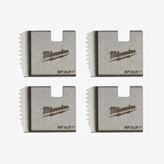 Плашки для нарізання різблення MILWAUKEE, FPTD 3/4'' BSPT HS (4шт)