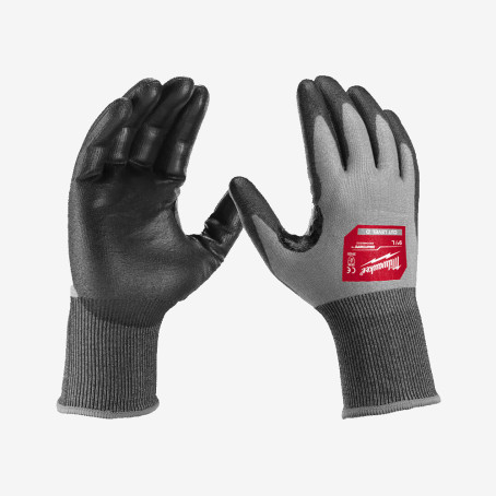 Перчатки MILWAUKEE Hi-Dex с сопротивлением порезам 4/D уровня 10/XL