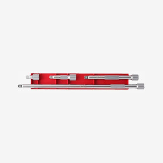 Набор удлинителей для головок хромированных MILWAUKEE 3/8'', (4шт)