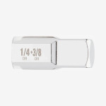 Переходник для головок хромированний MILWAUKEE с 1/4'' на 3/8''