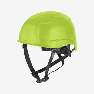 Шолом захисний з ремінем підборідним EN 12492 BOLT200 MILWAUKEE, HI-VIS жовтий, вентильований