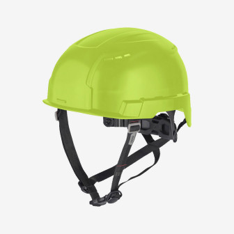 Шолом захисний з ремінем підборідним EN 12492 BOLT200 MILWAUKEE, HI-VIS жовтий, вентильований Шолом захисний з ремінем підборідним EN 12492 BOLT200 MILWAUKEE, HI-VIS жовтий, вентильований