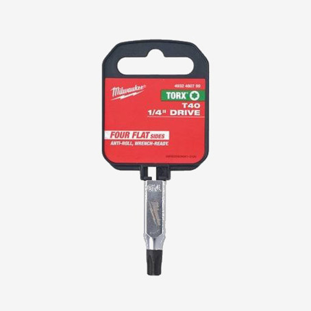 Головка торцевая хромированная MILWAUKEE с битой Torx TX40