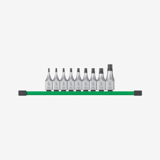 Набор головок торцевых хромированных ½” MILWAUKEE, с битой Torx (Т20-Т60) на планке, (9шт)