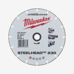 Диск алмазный Speedcross Steelhead 230 MILWAUKEE, Ø230мм, по металлу