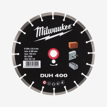 Диск алмазный MILWAUKEE DUH 400, Ø400мм