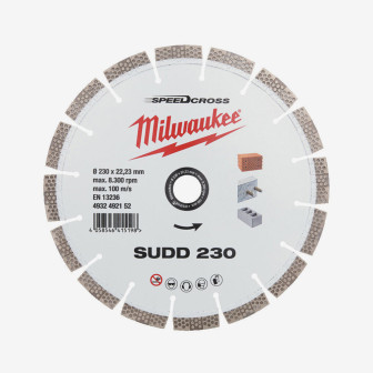 Диск алмазный Speedcross MILWAUKEE SUDD 230, Ø230мм