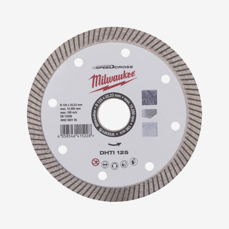 Диск алмазный Speedcross MILWAUKEE DHTI 125, Ø125мм