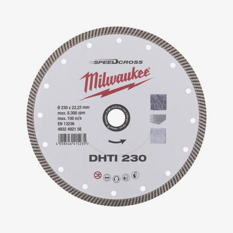 Диск алмазный Speedcross MILWAUKEE DHTI 230, Ø230мм