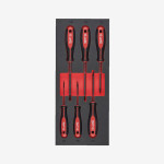 Ложемент з викрутками магнітними MILWAUKEE з тригранною рукояткою, TORX (6шт)