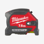 Рулетка магнитная метрическая MILWAUKEE с LED подсветкой, 7,5м, (30мм)