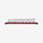 Набор головок хромированных дюймовых 3/8'' MILWAUKEE, на планке, (10шт)