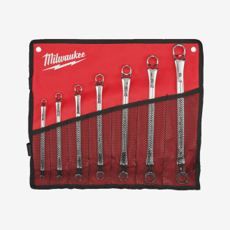 Набор ключей накидных хромированных хромированных MILWAUKEE, (7шт.)