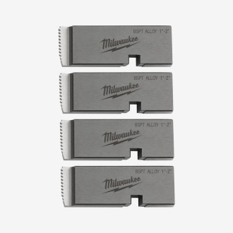 Плашки для нарізання різблення MILWAUKEE, PTR2D 1'' - 2'' BSPT ALLOY (4шт)