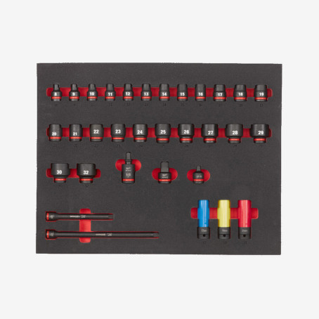 Ложемент з головками ShW 1/2'' STD MILWAUKEE, (32шт)