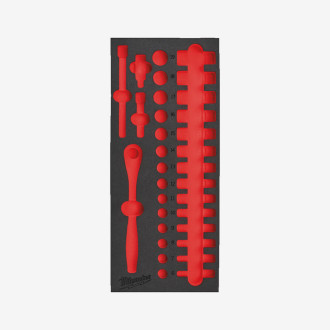 Ложемент для головок хромованих 3/8'' (32шт) MILWAUKEE