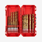 Набор сверл по металлу PACKOUT RedHEX HSS-G TiN MILWAUKEE, (19шт)