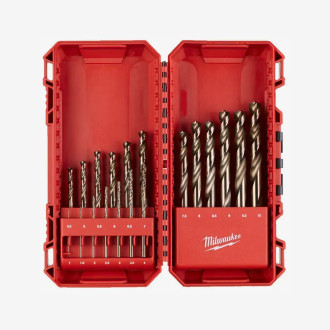 Набор сверл по металлу HSS-Co MILWAUKEE DIN338, (19шт)