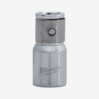 Переходник хромированный з 1/4'' на 1/4'' HEX MILWAUKEE