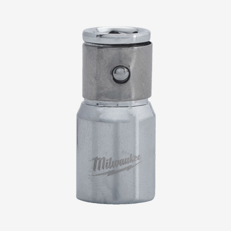 Переходник хромированный з 1/4'' на 1/4'' HEX MILWAUKEE