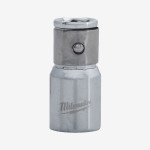 Переходник хромированный с квадрата 1/2'' на 1/4'' HEX MILWAUKEE