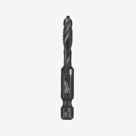 Сверло-метчик 1/4 Hex комбинированное 3-в-1 HSS-G MILWAUKEE, M6x57мм