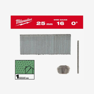Гвозди финишные 16G MILWAUKEE, 0°/63мм / G / SC1, (2500шт)