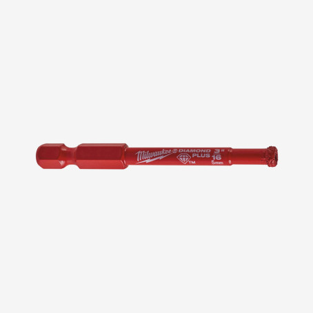 Коронка алмазная Diamond Plus MILWAUKEE, Ø5,0мм (1/4 Hex)