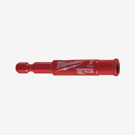 Коронка алмазная Diamond Plus MILWAUKEE, Ø10,0мм (1/4 Hex)