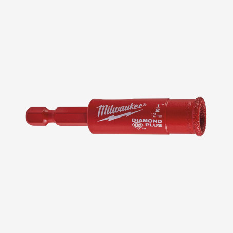 Коронка алмазная Diamond Plus MILWAUKEE, Ø12,0мм (1/4 Hex)