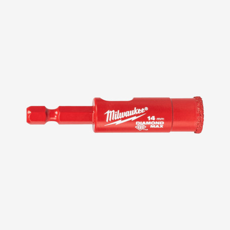 Коронка алмазная Diamond Plus MILWAUKEE, Ø14,0мм (1/4 Hex)
