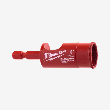 Коронка алмазная Diamond Plus MILWAUKEE, Ø20,0мм (1/4 Hex)