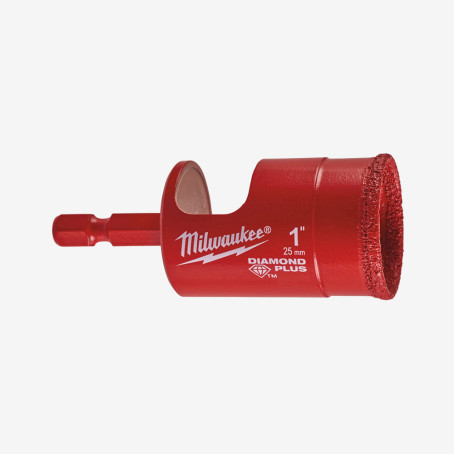 Коронка алмазная Diamond Plus MILWAUKEE, Ø25,0мм (1/4 Hex)