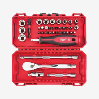 Набор бит и головок 1/4'' MILWAUKEE с храповиком_2, (38шт)