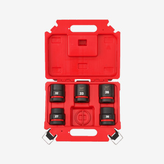 Набор ударных головок Milwaukee 3/4" SKT SHOCKWAVE MILWAUKEE, (27-36мм) (5шт), пластиковый кейс