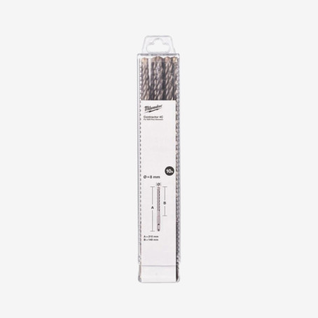 Бур SDS-PLUS 4C Contractor MILWAUKEE, Ø6,5х210мм