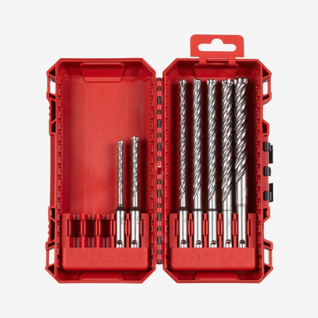 Набір бурів SDS-PLUS MX4 MILWAUKEE Set 1, (7шт), пластиковий кейс