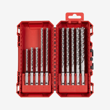 Набір бурів SDS-PLUS MX4 MILWAUKEE Set 3, (10шт), пластиковий кейс