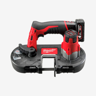 Пила стрічкова акумуляторна MILWAUKEE, M12 BS-402C (+зар.пр., 2 акум.Х 4Аг, кейс)