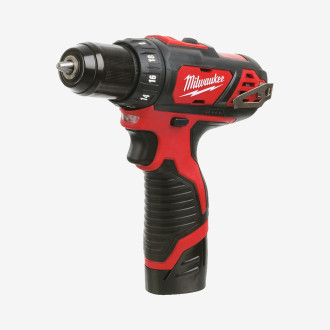 Дриль-шурупокрут акумуляторний MILWAUKEE, M12 BDD-202C, 30Нм (+ зар.пристр, 2 акум.Х 2Аг, кейс)
