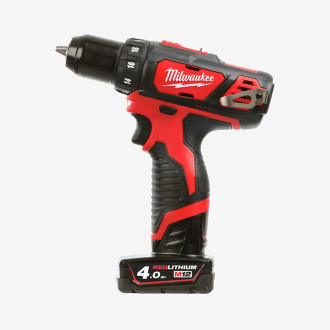 Дриль-шурупокрут акумуляторний MILWAUKEE, M12 BDD-402C, 38Нм (+ зар.пристр, 2 акум.Х 4Аг, кейс)