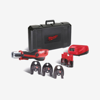 Обжимник гидравлический аккумуляторный для труб MILWAUKEE, M12 HPT-202C TH-SET