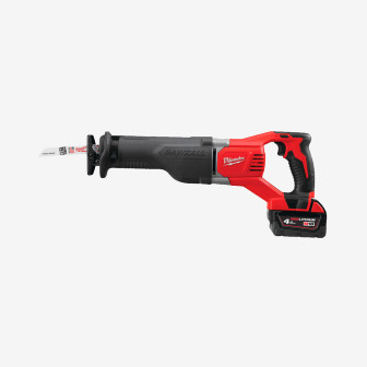 Пила шабельна акумуляторна MILWAUKEE, M18 BSX-402C (+зар.пр., 2 акум.Х 4Аг,кейс)