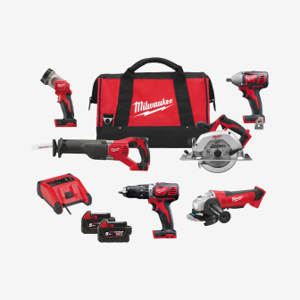 Набор инструментов аккумуляторных MILWAUKEE, M18 PP6B-502B Набор инструментов аккумуляторных MILWAUKEE, M18 PP6B-502B