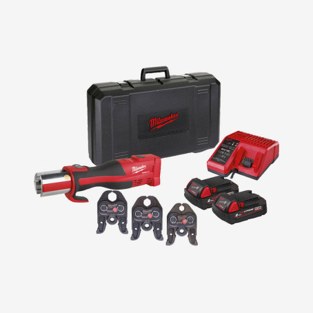 Обжимник гидравлический аккумуляторный для труб MILWAUKEE, M18 BLHPT-202C M-SET